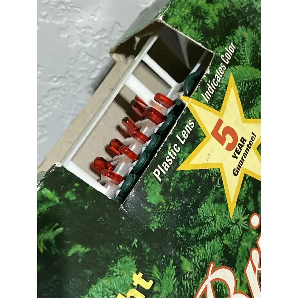 Vintage LED Super Bright Red Christmas Lights Indoor Outdoor NEW 2 Boxes Of 100